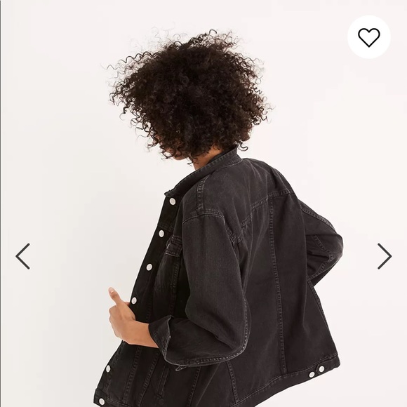 Madewell Denim Jacket in Black, Size Small - Picture 3 of 4